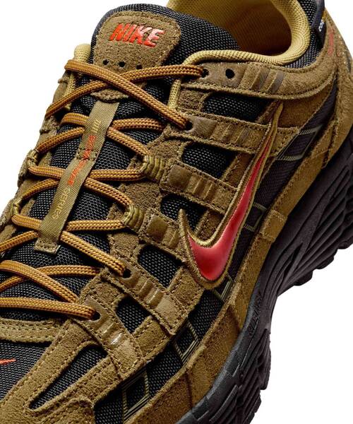 [ナイキ] P-6000 プレミアム コーデュラ [P-6000 PRM CORDURA] オリーブフラック/ブラック/クォンタムモス/ピカンテレッド IH0946-300 ナイキ P-6000 プレミアム CORDURA メンズシューズ / Nike P-6000