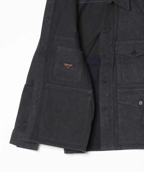 A VONTADE（アボンタージ）の「【A VONTADE】ア ボンタージ/ 40's Cruiser Jacket（ミリタリージャケット・メンズ・チャコールグレー/ブラウン・SMALL/MEDIUM/LARGE）」の4枚目の写真