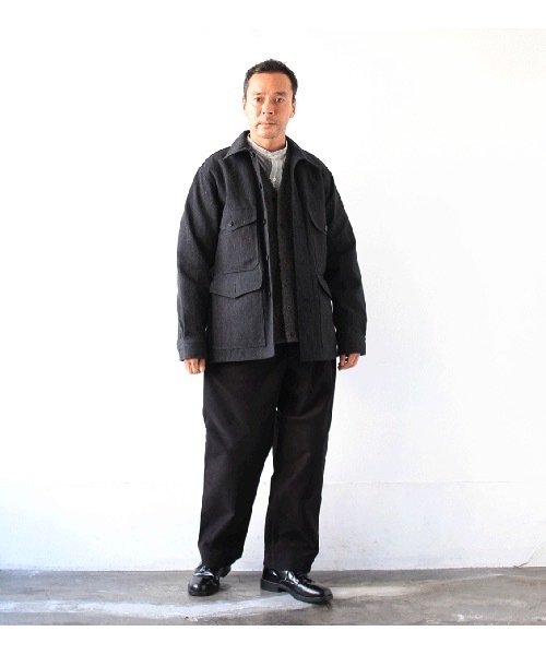 A VONTADE（アボンタージ）の「【A VONTADE】ア ボンタージ/ 40's Cruiser Jacket（ミリタリージャケット・メンズ・チャコールグレー/ブラウン・SMALL/MEDIUM/LARGE）」の5枚目の写真