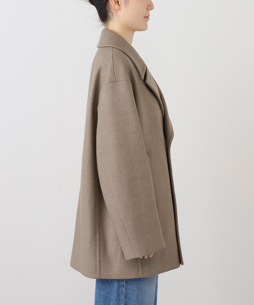 セール】ATON エイトン Super 120s Double Melton ショートコート