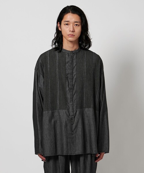 Pheeta（フィータ）の「＜Pheeta＞Trinity デニム ロングスリーブ シャツ -UNISEX-/014CUN-SH0D（シャツ/ブラウス・レディース・ネイビー/ブラック・1/2）」の20枚目の写真