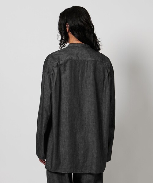 Pheeta（フィータ）の「＜Pheeta＞Trinity デニム ロングスリーブ シャツ -UNISEX-/014CUN-SH0D（シャツ/ブラウス・レディース・ネイビー/ブラック・1/2）」の22枚目の写真