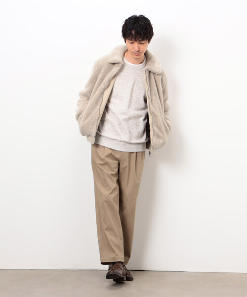 COMME CA ISM（コムサイズム）の「エアリーメランジ ガンジーデザインニット（ニット/セーター・メンズ・オートミール/ネイビー/ミント/ダークブラウン・MEDIUM/LARGE）」の18枚目の写真