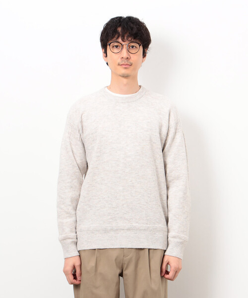 COMME CA ISM(コムサイズム)の「エアリーメランジ ガンジーデザインニット(ニット/セーター・メンズ・オートミール/ネイビー/ミント/ダークブラウン・MEDIUM/LARGE)」の22枚目の写真