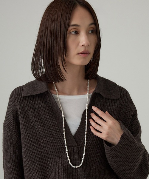 BABYLONE（バビロン）の「パールロングネックレス（ネックレス・レディース・ホワイト・フリー）」の2枚目の写真