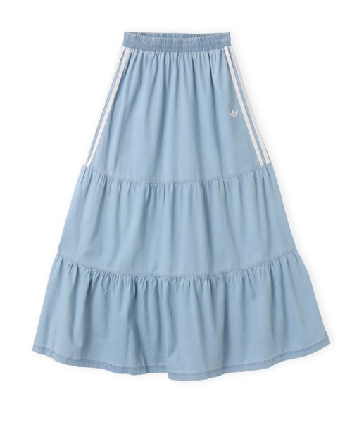 adidas(アディダス)の「adidas SUMMER GLOW DENIM SKIRT / アディダス サマーグロー デニムスカート(デニムスカート・レディース・ライトブルー・L/M/S)」の5枚目の写真