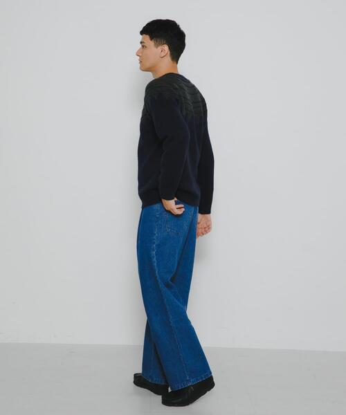 URBAN RESEARCH Sonny Label(アーバンリサーチサニーレーベル)の「フェアアイル柄ニットプルオーバー(ニット/セーター・メンズ・グレー/ブルー/ネイビー・MEDIUM/LARGE)」の9枚目の写真