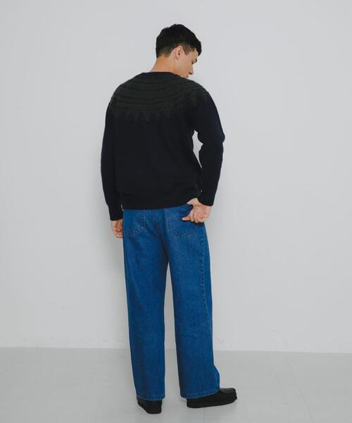 URBAN RESEARCH Sonny Label(アーバンリサーチサニーレーベル)の「フェアアイル柄ニットプルオーバー(ニット/セーター・メンズ・グレー/ブルー/ネイビー・MEDIUM/LARGE)」の10枚目の写真