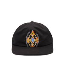 PUNCH DRUNK PARTIES（パンチドランクパーティーズ）の「Crest Logo 5 Pannel Cap (BLACK)（キャップ）」