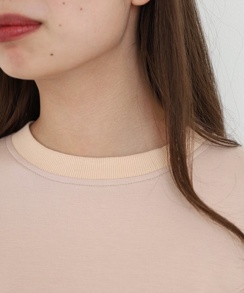 EGLANTINE(エグランティーヌ)の「EGLANTINE バックチュールカットソー(Tシャツ/カットソー・レディース・ベージュ・40)」の7枚目の写真