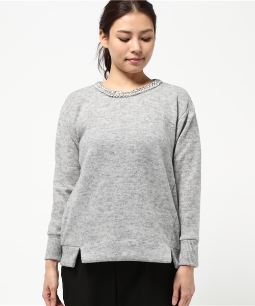 OUTLET(アウトレット)の「【CIAOPANIC TYPY】ビジュープルオーバー(Tシャツ/カットソー・レディース・グレー/ブラック/ベージュ・ONE)」の5枚目の写真