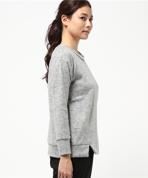 OUTLET(アウトレット)の「【CIAOPANIC TYPY】ビジュープルオーバー(Tシャツ/カットソー・レディース・グレー/ブラック/ベージュ・ONE)」の6枚目の写真