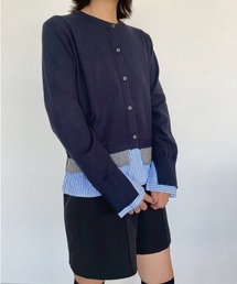 AMAIL（アマイル）の「Layered Shirt Cardigan（カーディガン/ボレロ）」