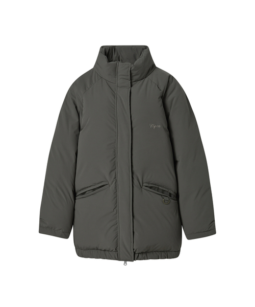 ダウンジャケット セール】LONG DOWN PUFFER KHAKI BROWN（ダウンジャケット/コート