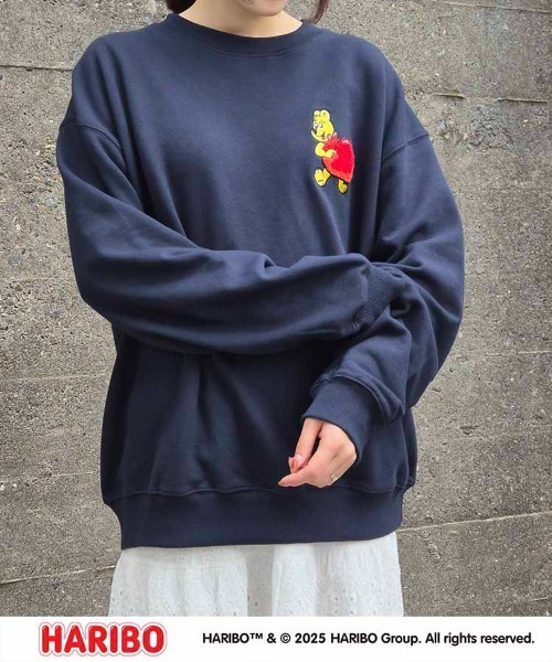 Bleu Bleuet（ブルーブルーエ）の「HARIBOラブトレーナー（スウェット・レディース・アイボリー/チャコール/ネイビー・M/L）」の3枚目の写真