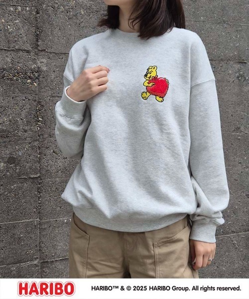 Bleu Bleuet（ブルーブルーエ）の「HARIBOラブトレーナー（スウェット・レディース・アイボリー/チャコール/ネイビー・M/L）」の4枚目の写真