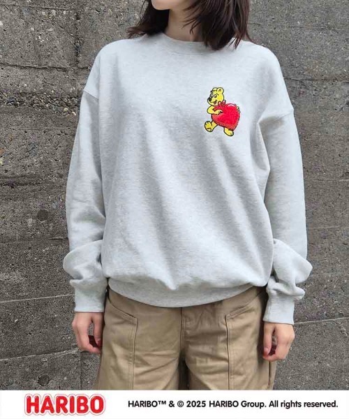 Bleu Bleuet（ブルーブルーエ）の「HARIBOラブトレーナー（スウェット・レディース・アイボリー/チャコール/ネイビー・M/L）」の6枚目の写真