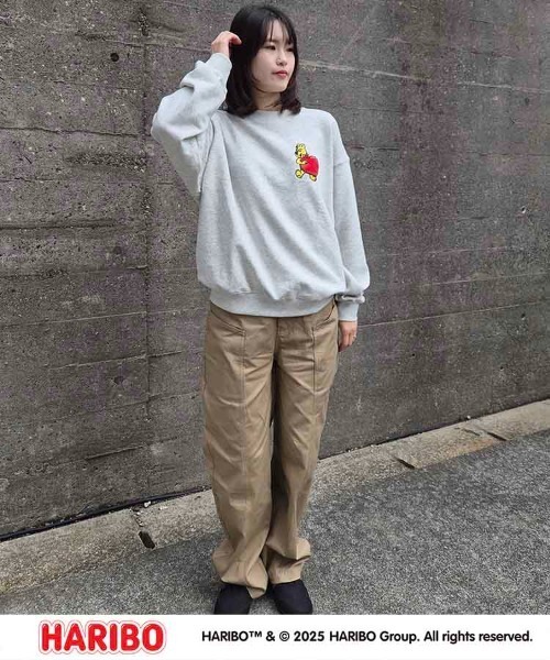 Bleu Bleuet（ブルーブルーエ）の「HARIBOラブトレーナー（スウェット・レディース・アイボリー/チャコール/ネイビー・M/L）」の8枚目の写真