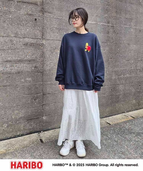 Bleu Bleuet（ブルーブルーエ）の「HARIBOラブトレーナー（スウェット・レディース・アイボリー/チャコール/ネイビー・M/L）」の20枚目の写真