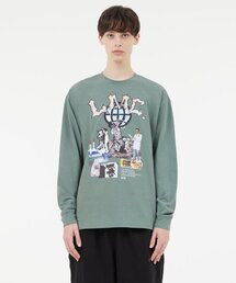 RISE LONG SLV TEEグレイカキ