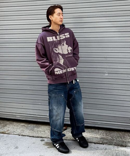 QT8 GARMENTS(キューティーエイトガーメント)の「RG Painted Double Knee Washed Pants (Blue)(デニムパンツ・レディース・その他・MEDIUM/LARGE/X-LARGE)」の9枚目の写真