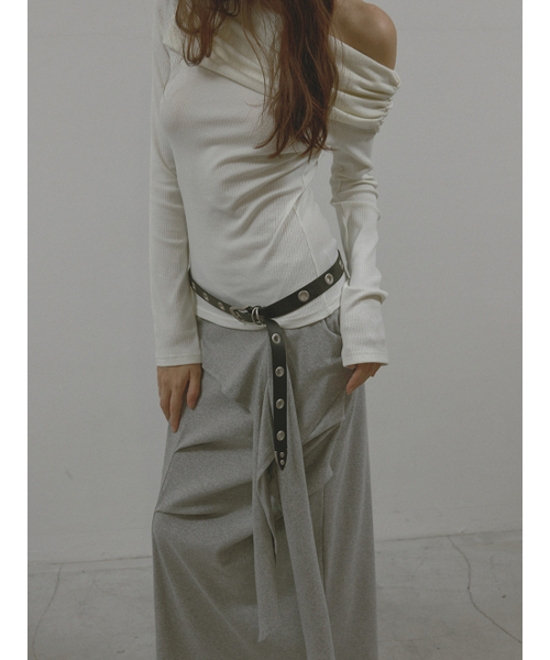 ASURA(アスラ)の「GRACE SHIRRING T (IVORY)(Tシャツ/カットソー・レディース・その他・OS)」の9枚目の写真