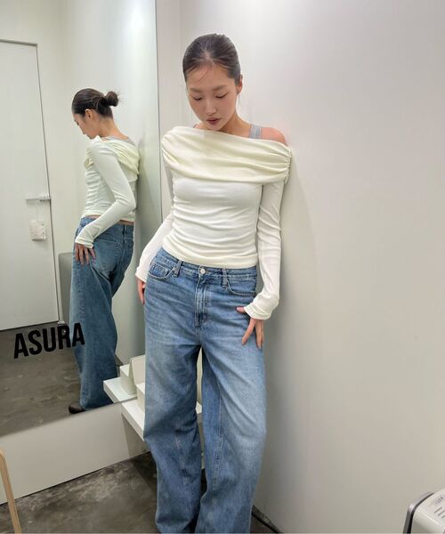 ASURA(アスラ)の「GRACE SHIRRING T (IVORY)(Tシャツ/カットソー・レディース・その他・OS)」の10枚目の写真