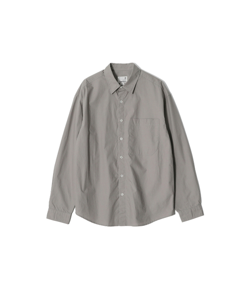HORLISUN(ホーリーサン)の「Jane Solid Extra Typewriter Shirt Light Gray(シャツ/ブラウス・レディース・その他・LARGE/MEDIUM/SMALL)」の1枚目の写真