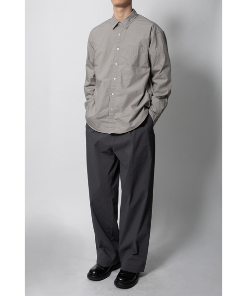 HORLISUN(ホーリーサン)の「Jane Solid Extra Typewriter Shirt Light Gray(シャツ/ブラウス・レディース・その他・LARGE/MEDIUM/SMALL)」の5枚目の写真
