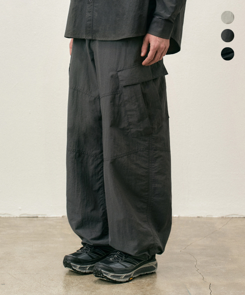 COSTUME O’CLOCK(コスチュームオクロック)の「ナイロンバルーンカーゴパンツ3 COLOR COOSPT242(スウェットパンツ・メンズ・ライトグレー/ダークグレー/ブラック・LARGE/SMALL/MEDIUM/X-LARGE)」の14枚目の写真