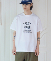 CMWKトラックヴィンテージ半袖Tシャツ（ホワイト）