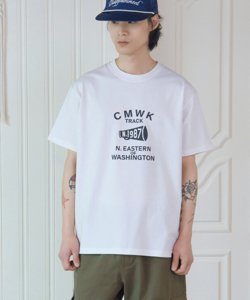 CAMEL WORK(キャメルワーク)の「CMWKトラックヴィンテージ半袖Tシャツ(ホワイト)(Tシャツ/カットソー・メンズ・その他・MEDIUM/LARGE/X-LARGE)」の1枚目の写真