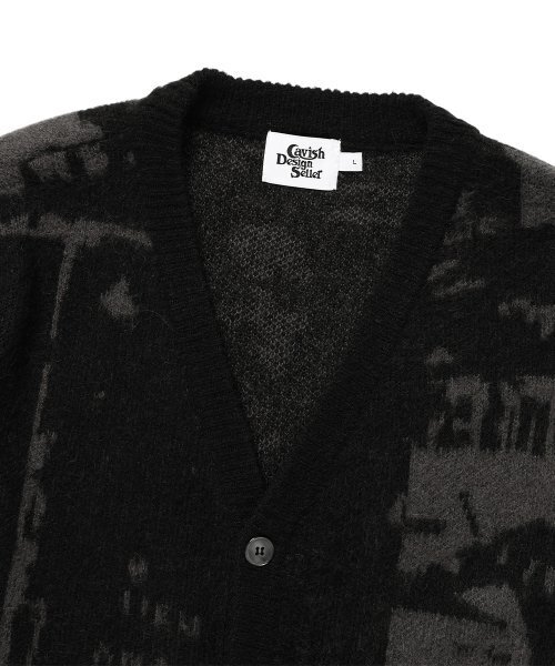 Cavish（カビシ）の「BRUSHED MOHAIR CARDIGAN BLACK(CV2DFUK682A)（カーディガン/ボレロ・レディース・ブラック・LARGE/MEDIUM/SMALL）」の3枚目の写真