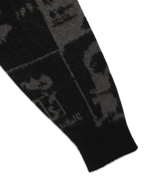 Cavish（カビシ）の「BRUSHED MOHAIR CARDIGAN BLACK(CV2DFUK682A)（カーディガン/ボレロ・レディース・ブラック・LARGE/MEDIUM/SMALL）」の5枚目の写真