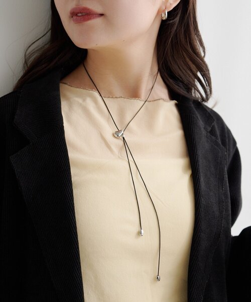 Kastane(カスタネ)の「【2WAY/fiw.】フラワーループタイチョーカー(チョーカー・レディース・ブラック・FREE)」の8枚目の写真