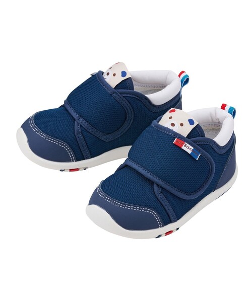 HOT BISCUITS(ホットビスケッツ)の「セカンドベビーシューズ(スニーカー・キッズ・ネイビー/レッド・14.5cm/14cm/15cm)」の2枚目の写真