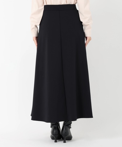 STRAWBERRY-FIELDS（ストロベリーフィールズ）の「アクアジャージバックスエード_バックウォームジャージスカート（スカート・レディース・アイボリー/ブラック・2）」の6枚目の写真