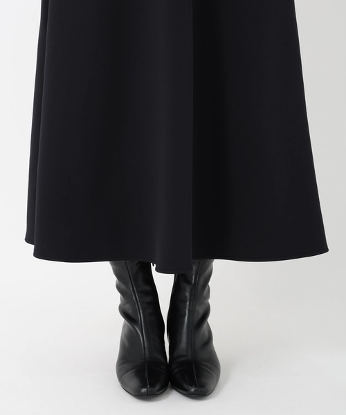 STRAWBERRY-FIELDS（ストロベリーフィールズ）の「アクアジャージバックスエード_バックウォームジャージスカート（スカート・レディース・アイボリー/ブラック・2）」の10枚目の写真