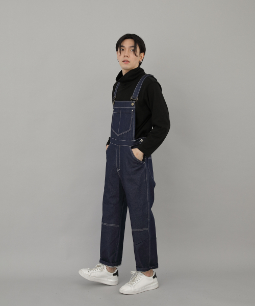 SAINTCREW(セントクルー)の「ワイドカッティングクロップオーバーオール WCC-610 インディゴデニム WHS(サロペット/オーバーオール・レディース・その他・MEDIUM/LARGE/X-LARGE)」の12枚目の写真