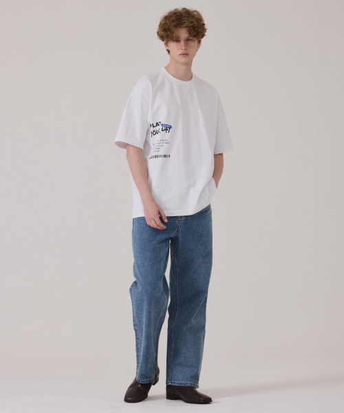 GET IT ON（ゲットイットオン）の「トラベルオーバーサイズ半袖Tシャツ_Direction(方向性)（Tシャツ/カットソー・レディース・ホワイト・FREE）」の2枚目の写真