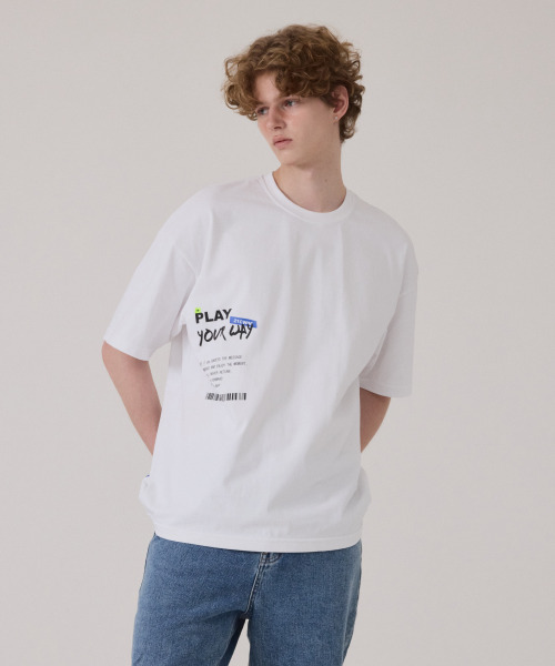GET IT ON（ゲットイットオン）の「トラベルオーバーサイズ半袖Tシャツ_Direction(方向性)（Tシャツ/カットソー・レディース・ホワイト・FREE）」の8枚目の写真