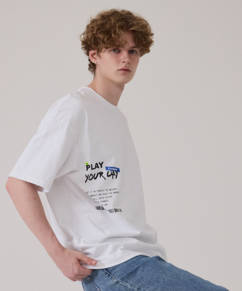 GET IT ON（ゲットイットオン）の「トラベルオーバーサイズ半袖Tシャツ_Direction(方向性)（Tシャツ/カットソー・レディース・ホワイト・FREE）」の9枚目の写真