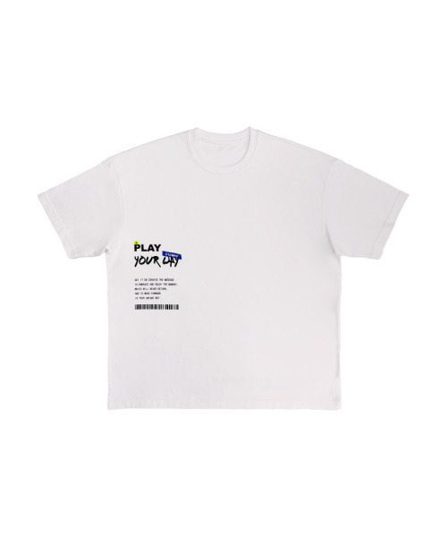 GET IT ON（ゲットイットオン）の「トラベルオーバーサイズ半袖Tシャツ_Direction(方向性)（Tシャツ/カットソー・レディース・ホワイト・FREE）」の5枚目の写真