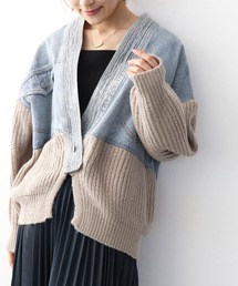 Jines（ジネス）の「デニムドッキングカーディガン（デニムジャケット）」