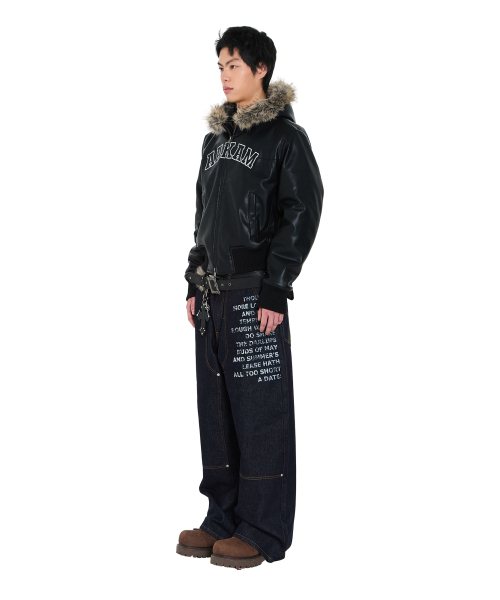 AAKAM(アーカム)の「Hooded Fur Leather Jacket (Black)(ライダースジャケット・レディース・その他・1/2)」の10枚目の写真