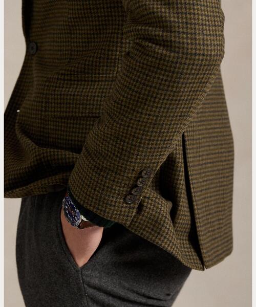 セール】Polo モダン チェック ウールブレンド スポーツ コート