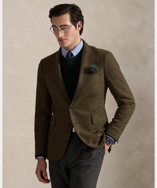 セール】Polo モダン チェック ウールブレンド スポーツ コート