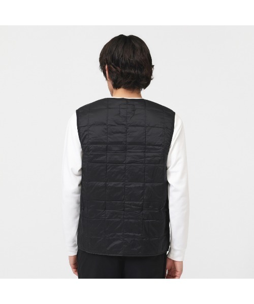 TAION(タイオン)の「タイオン TAION CREW NECK BUTTON DOWN VEST(ダウンベスト・メンズ・オリーブ/ブラック/ベージュ・M/L/LL)」の4枚目の写真