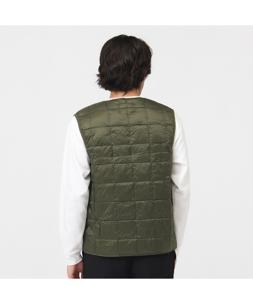 TAION(タイオン)の「タイオン TAION CREW NECK BUTTON DOWN VEST(ダウンベスト・メンズ・オリーブ/ブラック/ベージュ・M/L/LL)」の11枚目の写真