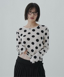 FEKETE（フェケテ）の「polka dot long sleeve tee / ドットロンT（Tシャツ/カットソー）」